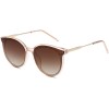 SOJOS Fashion Round Sunglasses for Women with Rivet Plastic Frame DOLPHIN SJ2068