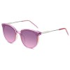 SOJOS Fashion Round Sunglasses for Women with Rivet Plastic Frame DOLPHIN SJ2068