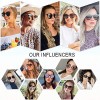 SOJOS Fashion Round Sunglasses for Women with Rivet Plastic Frame DOLPHIN SJ2068