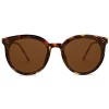 SOJOS Fashion Round Sunglasses for Women with Rivet Plastic Frame DOLPHIN SJ2068