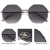 SOJOS Sunglasses for Women Polygon Sunglasses UV400 AURA SJ1128