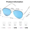 SOJOS Classic Aviator Sunglasses for Women Men Mirrored UV400 Lens Vintage Metal Frame SJ1030